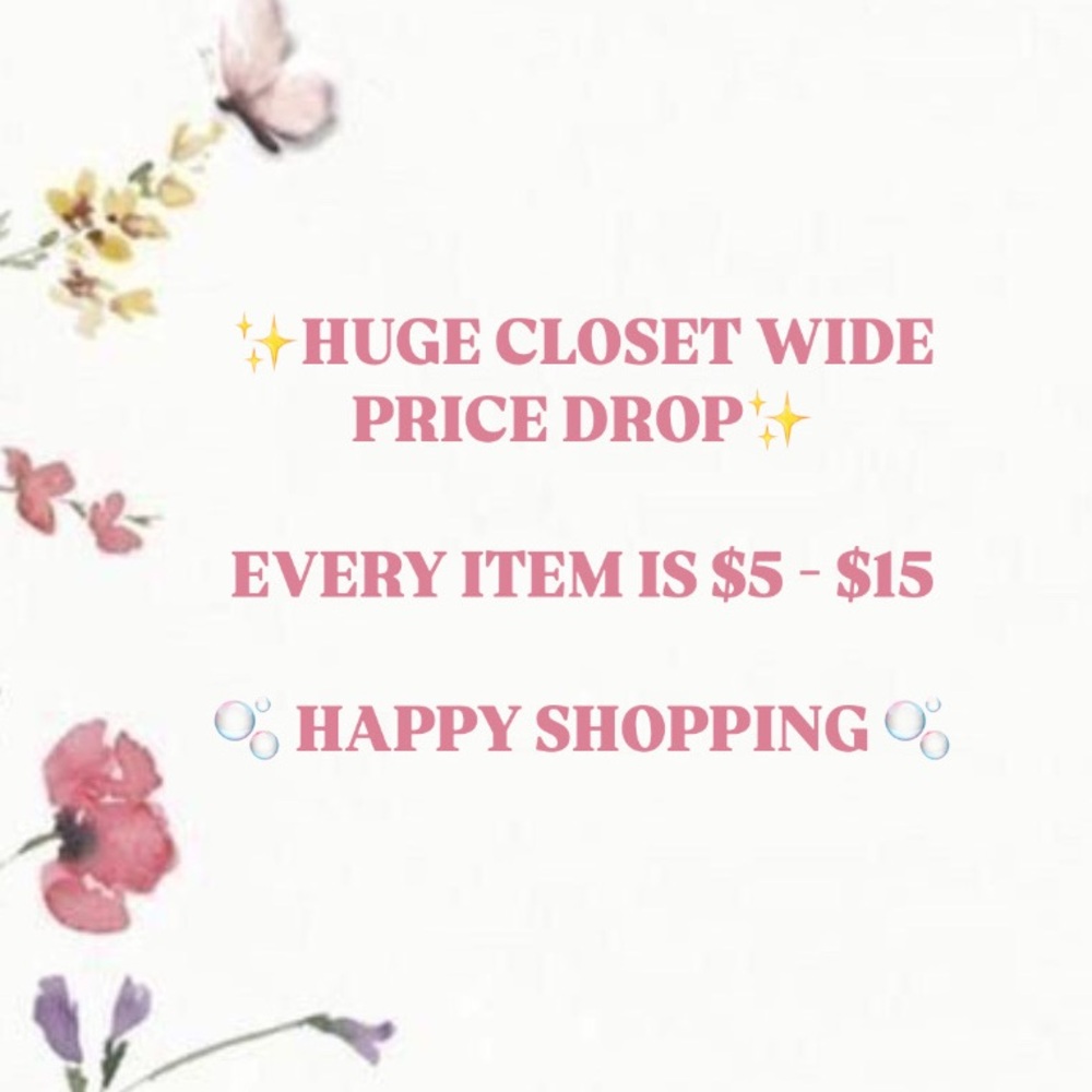🚨🚨HUGE PRICE DROP FOR EVERY ITEM IN MY CLOSET!! EVERYTHING $5 - $15 ✨✨✨✨